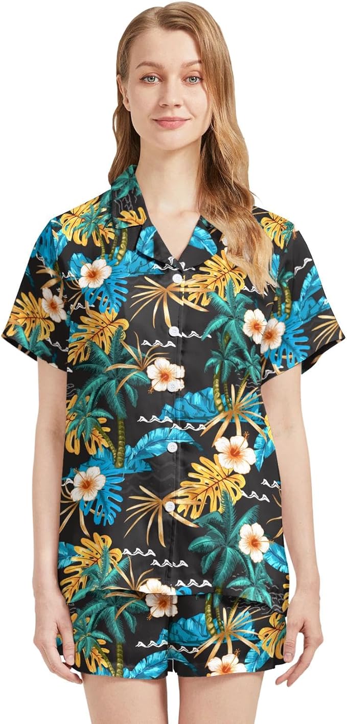 Women's Pajama Set - Short Sleeve - 2 Piece