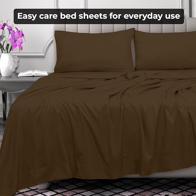 Microfiber Flat Sheet - Queen - 2 Pack