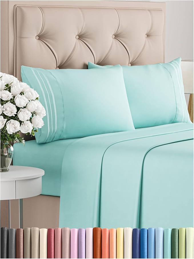 Cooling Bed Sheet Set - King - 4 Piece