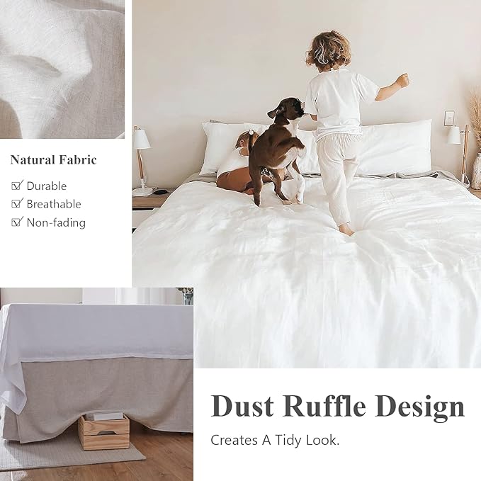Linen Bed Skirt - Twin