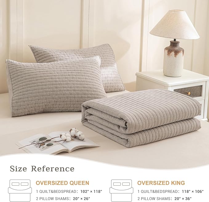 Linen Bedding Set - Queen - 3 Piece