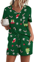 Women's Pajama Set - Short Sleeve - 2 Piece