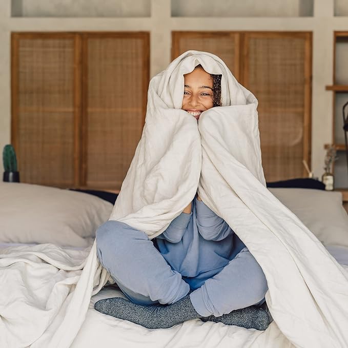 Linen Cooling Duvet Cover Set - Queen
