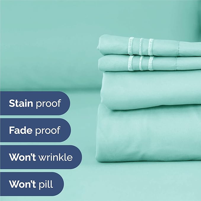 Cooling Bed Sheet Set - King - 4 Piece