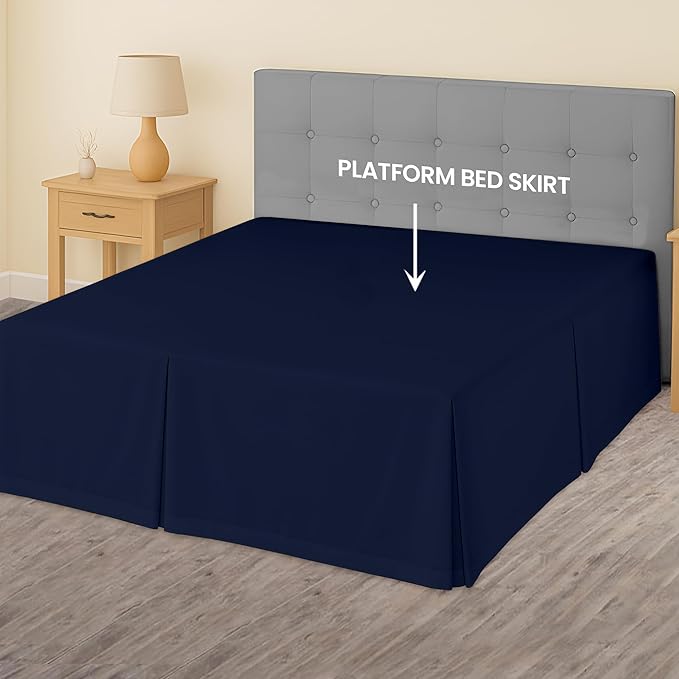 Microfiber Bed Skirt - King - 11 in Drop