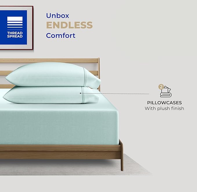 100% Cotton Pillowcase Set - King - 2 Piece