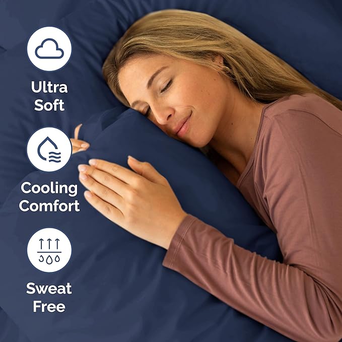 Cooling Bed Sheet Set - Queen - 4 Piece