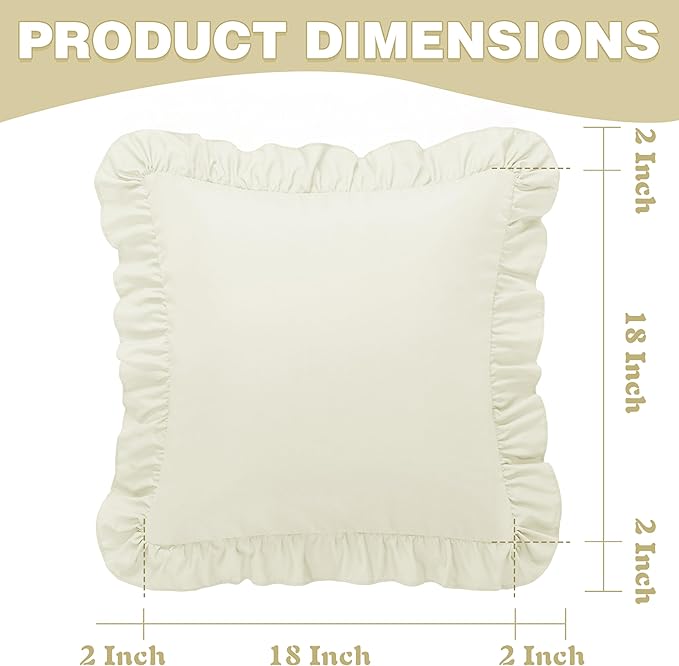 Microfiber Pillowcase Set - 18 x 18 in - 2 Piece