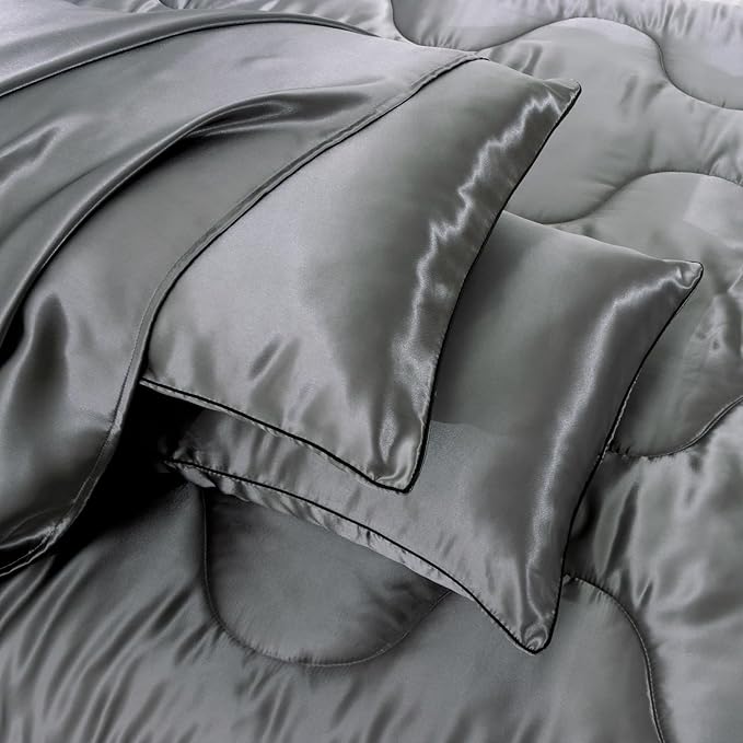Satin Weighted Comforter Set - King
