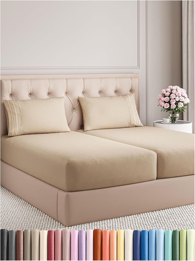 Cooling Bed Sheet Set - Split King - 5 Piece