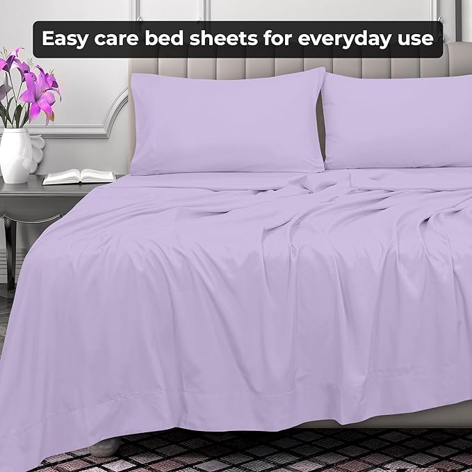 Microfiber Flat Sheet - King - 2 Pack
