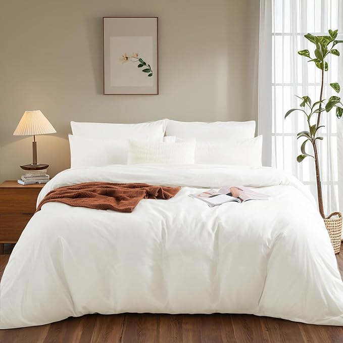 Linen Duvet Cover Set - Full - 3 Piece