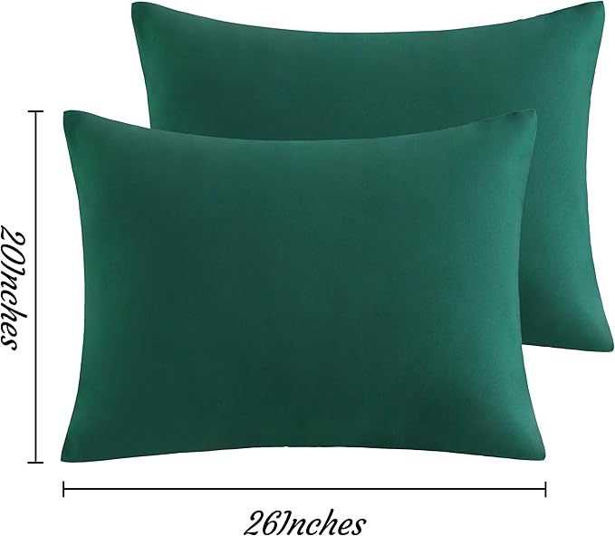 Microfiber Pillowcase Set - Standard - 20 x 26 in - 2 Pack - 2 Piece