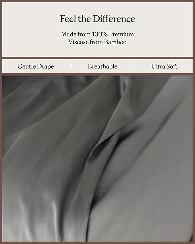 Bamboo Bed Sheet Set - Twin - 4 Piece