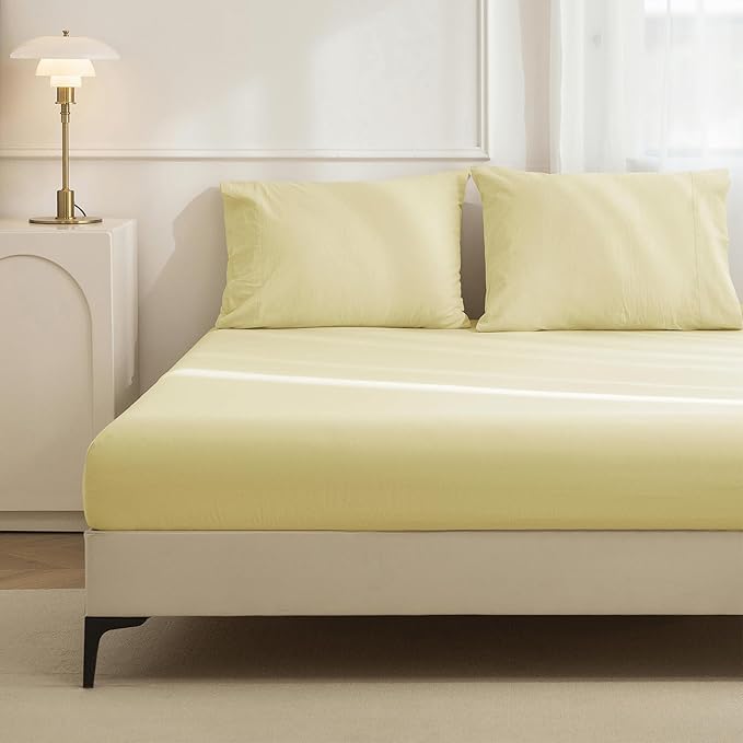 Linen Bed Sheet Set - Full - 3 Piece