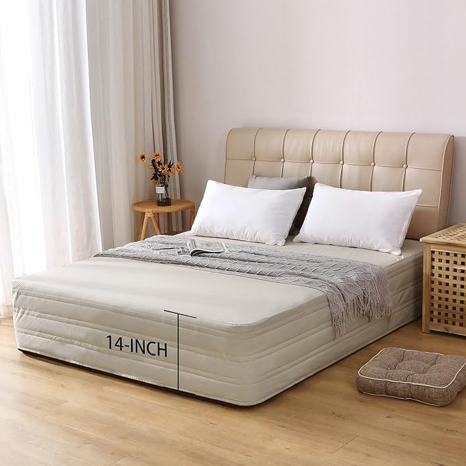 Linen Bed Skirt - King - 14 in Drop