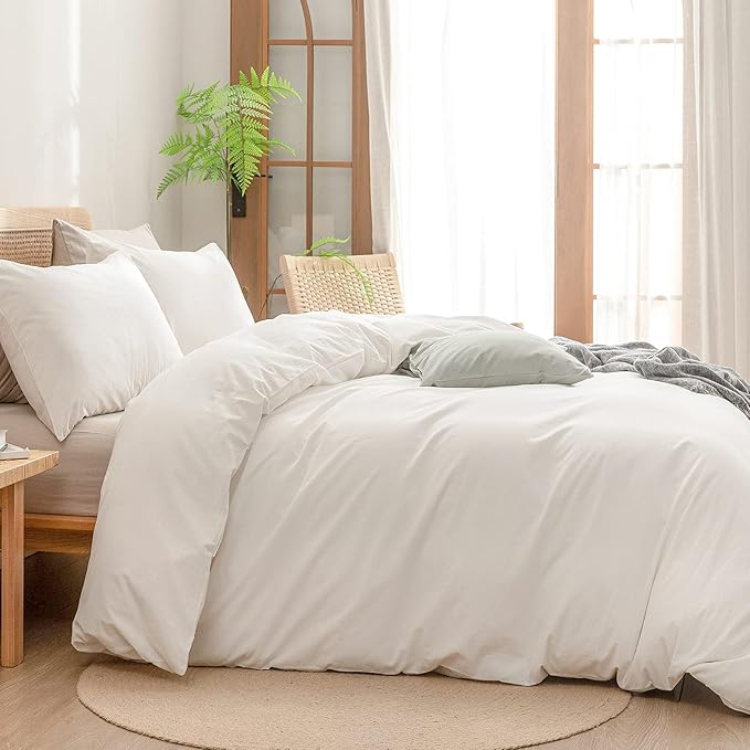 Linen Duvet Cover Set - King - 3 Piece