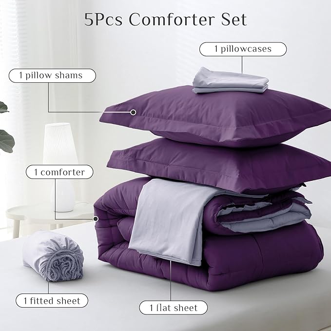Down Alternative Comforter Set - Twin - 5 Piece