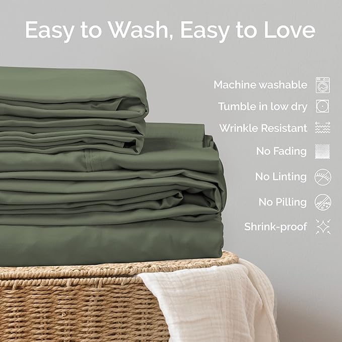Bamboo Cooling Pillowcase Set - Queen - 2 Piece