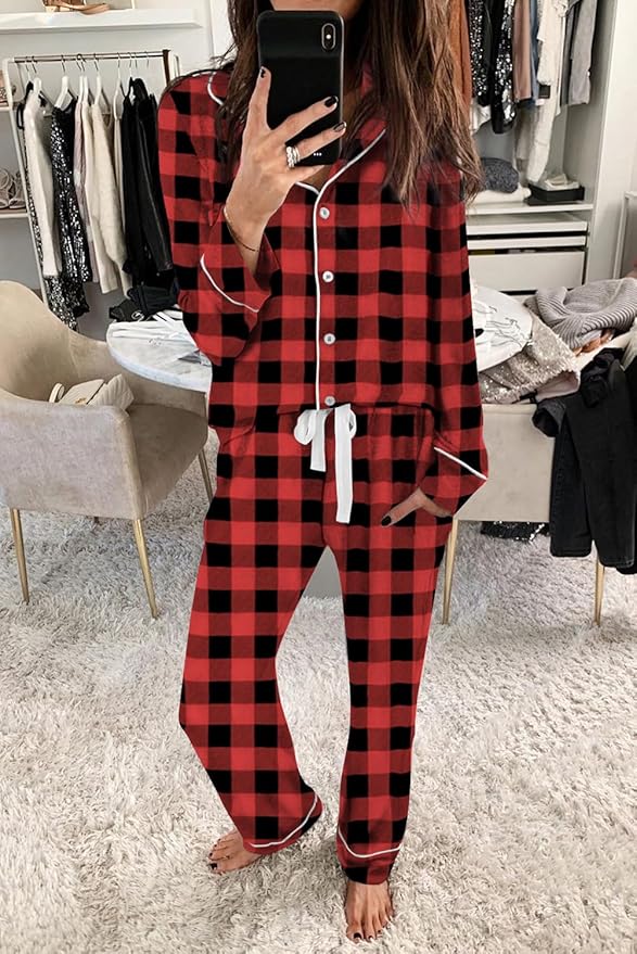 Women's Pajama Set - Long Sleeve - 2 Piece