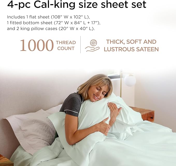 Bed Sheet Set - California King - 4 Piece
