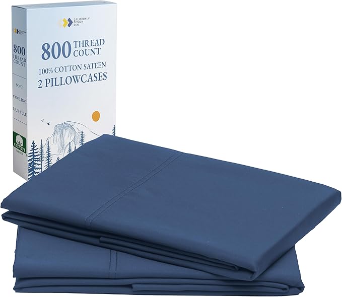 100% Cotton Pillowcase Set - King - 2 Piece