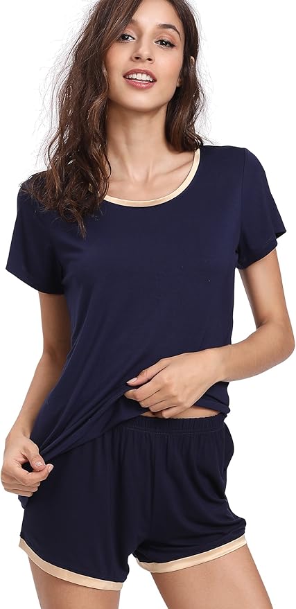 Bamboo Shorts Pajama Set - Short Sleeve - 2 Piece