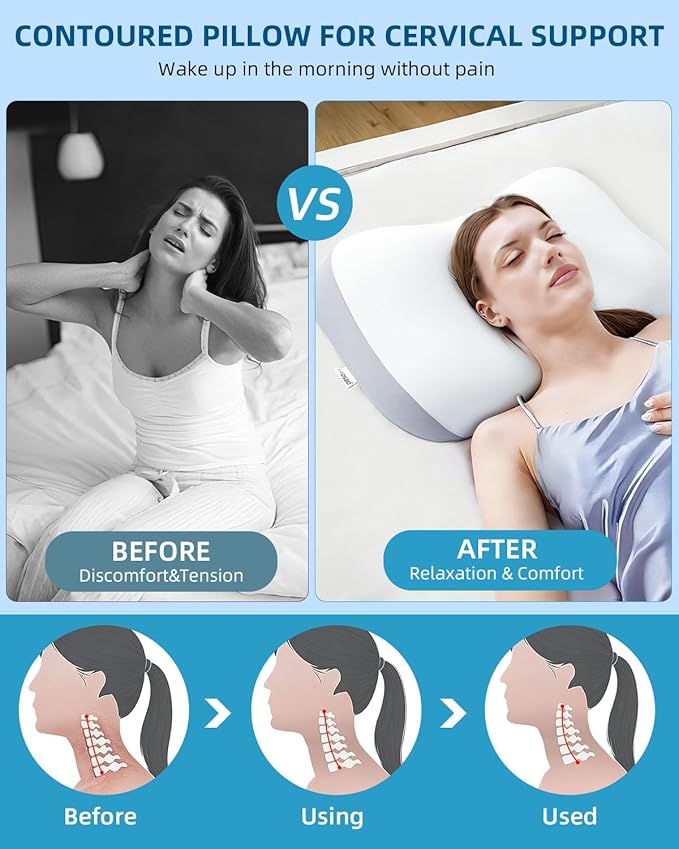 Memory Foam Cooling Bed Pillow