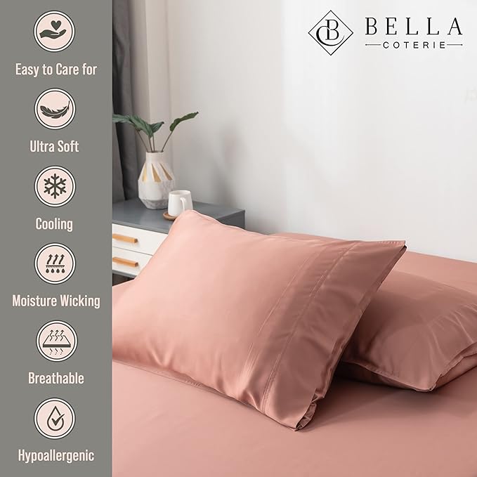 Bamboo Cooling Pillowcase Set - King - 2 Piece