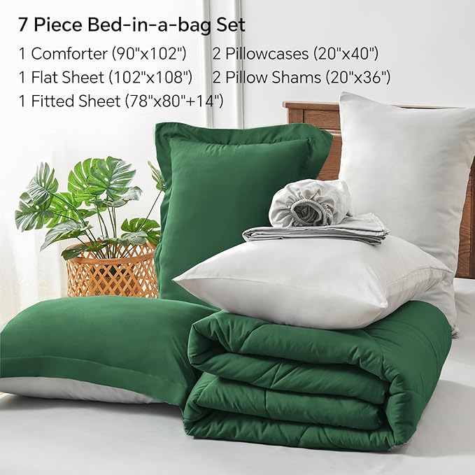 Microfiber Comforter Set - King - 7 Piece