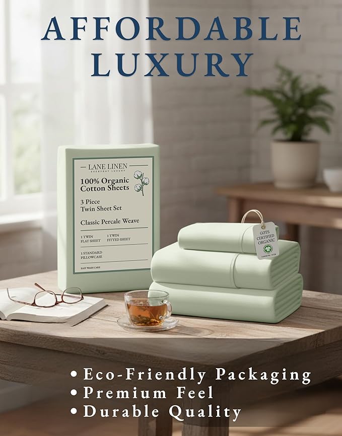 Linen Bed Sheet Set - Twin - 3 Piece