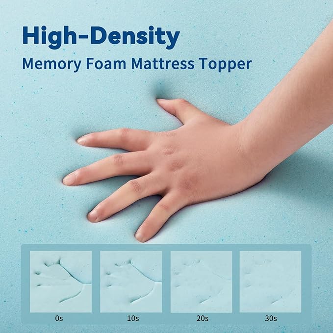 Bamboo Cooling Mattress Topper - Queen