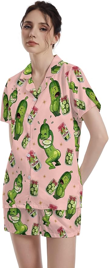 Women's Pajama Set - Short Sleeve - 2 Piece