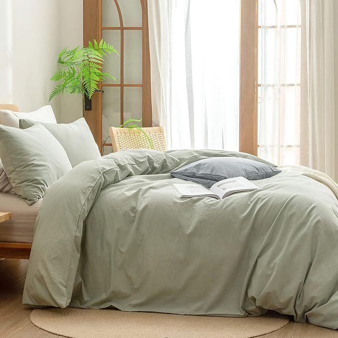 Linen Duvet Cover Set - King - 3 Piece