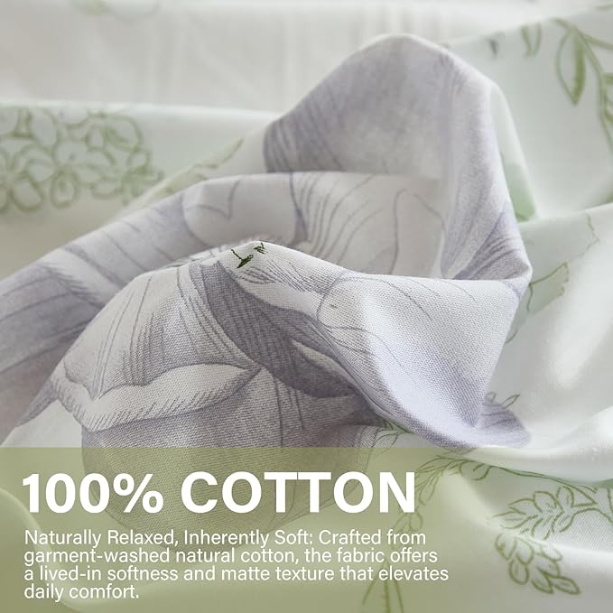100% Cotton Duvet Cover Set - King - 3 Piece
