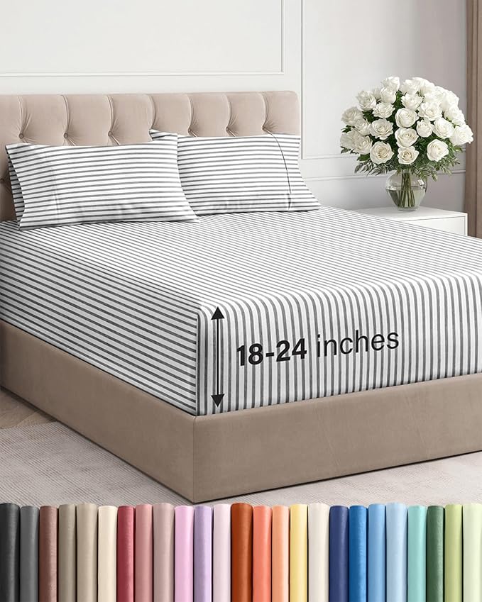 Cooling Bed Sheet Set - Twin - 4 Piece