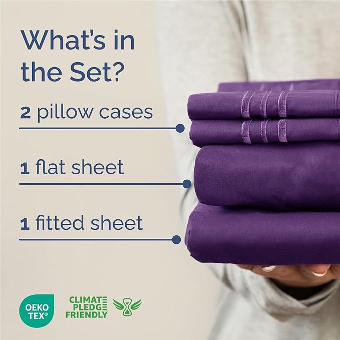 Cooling Bed Sheet Set - Full - 4 Piece
