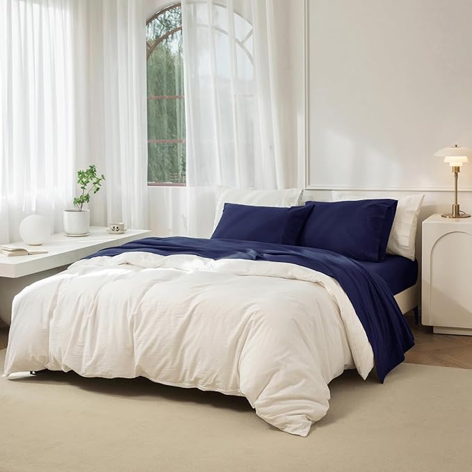 Linen Bed Sheet Set - Full - 4 Piece
