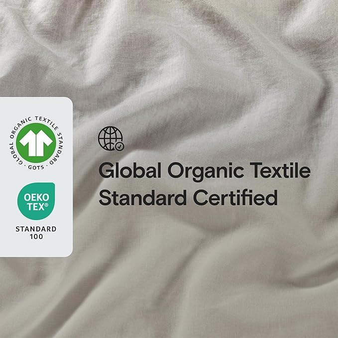 Linen Cooling Duvet Cover Set - Queen