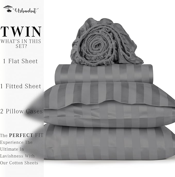 Bed Sheet Set - Twin - 16 in Deep Pocket - 4 Piece