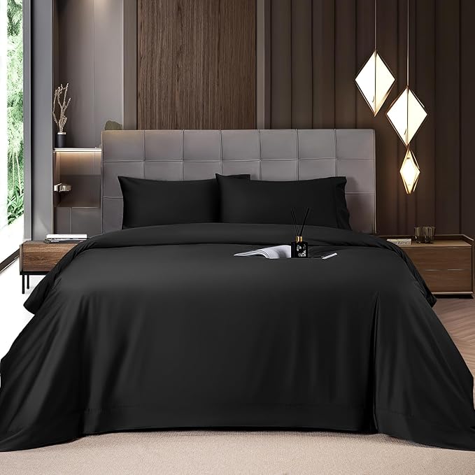 Bamboo Cooling Bed Sheet Set - King - 4 Piece