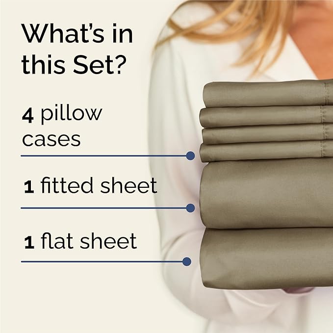 Cooling Bed Sheet Set - King - 6 Piece
