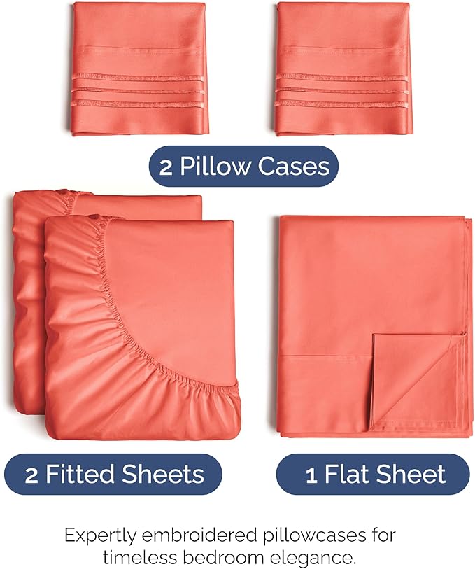 Cooling Bed Sheet Set - Split King - 5 Piece