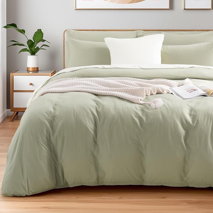 Linen Duvet Cover Set - Queen - 3 Piece