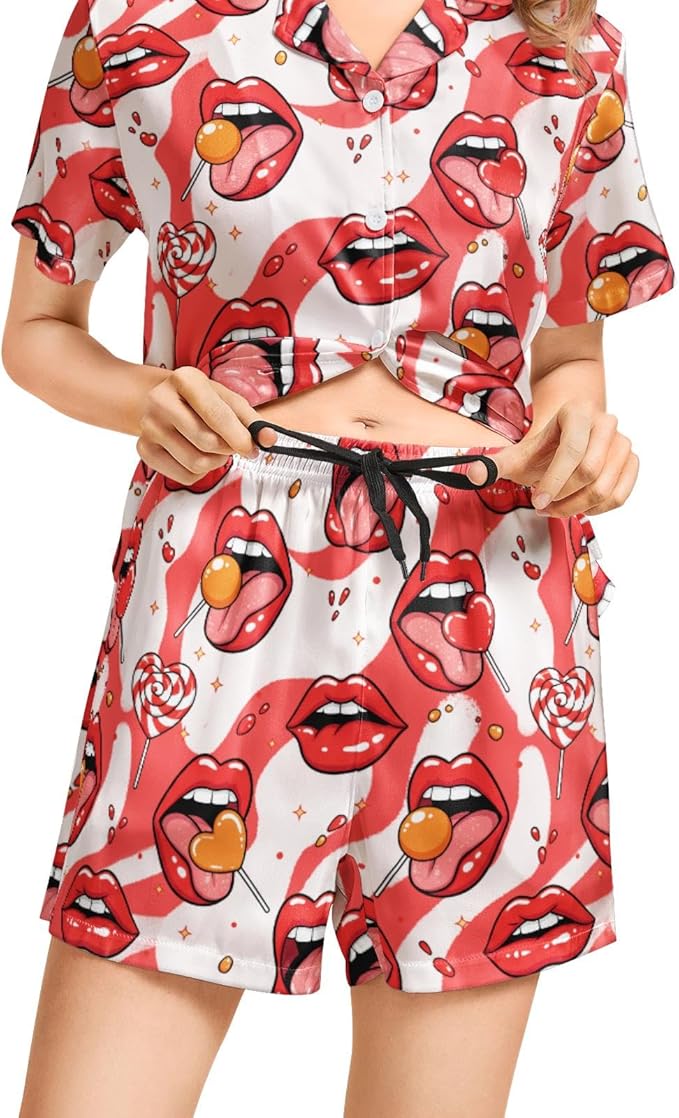 Women's Pajama Set - Short Sleeve - 2 Piece