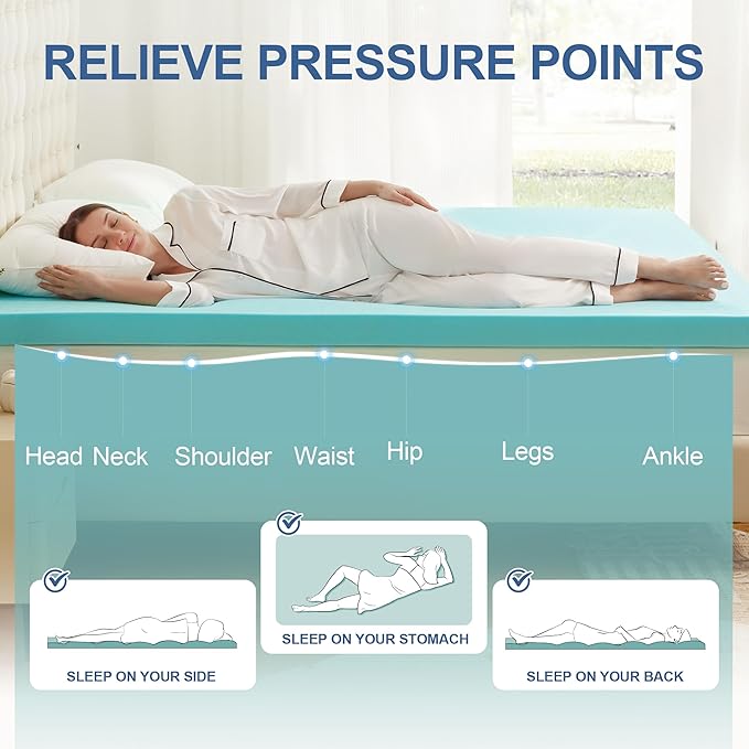 Memory Foam Mattress Topper - Twin