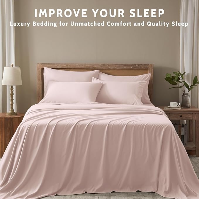 Microfiber Cooling Bed Sheet Set - Full - 6 Piece