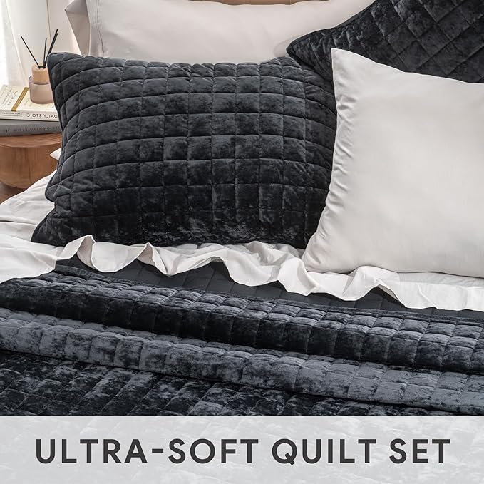 Velvet Quilt Set - Queen