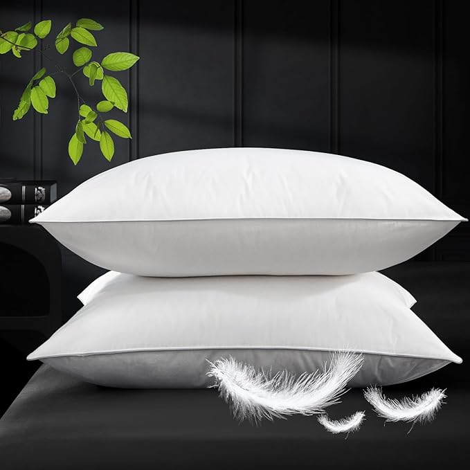 100% Cotton Bed Pillow - King - 2 Piece