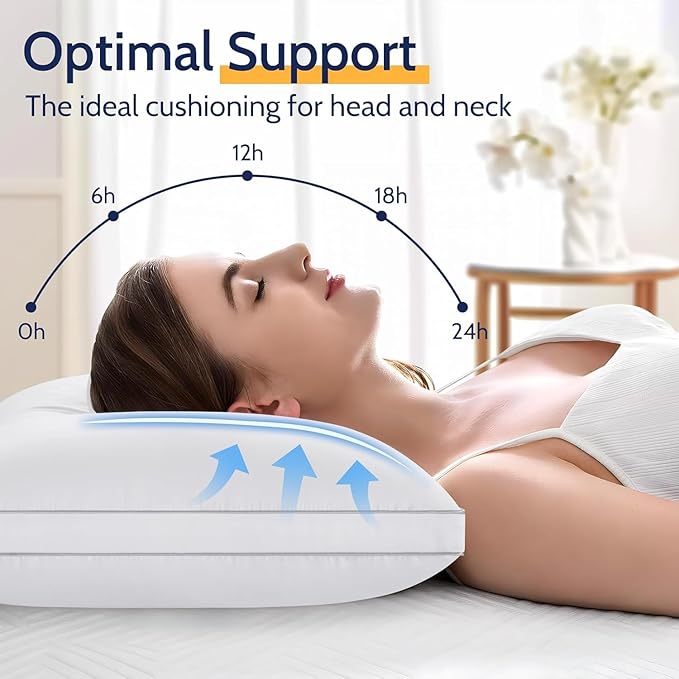 Down Alternative Bed Pillow - Queen - 4 Pack
